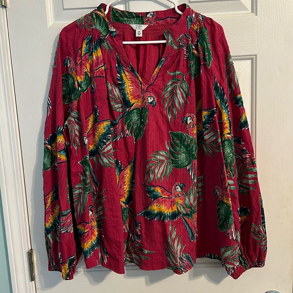 EUC Crown and Ivy Long Sleeve Shirt 2x